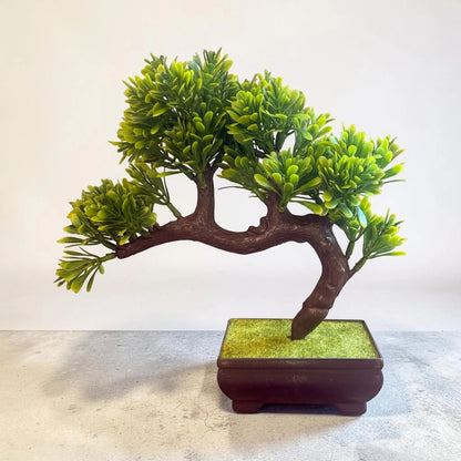 Artificial Green Side Spiral Bonsai – Decorative Bonsai Plant
