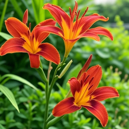 Black Prince Lilly Gorgeous Reddish-Black Blooms with Many Buds