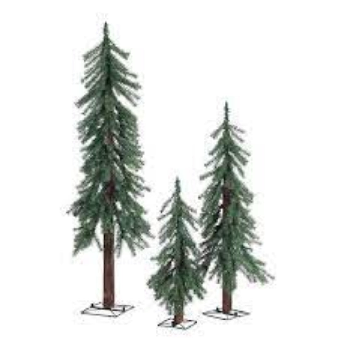 Artificial Tree: Natural Looking Triple Alpine Tree Set