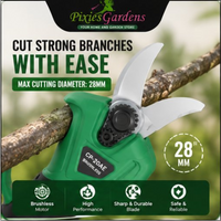 20V Cordless Electric Pruner - Brushless Battery Powered Pruning Shears for Tree Branches & Garden Trimming