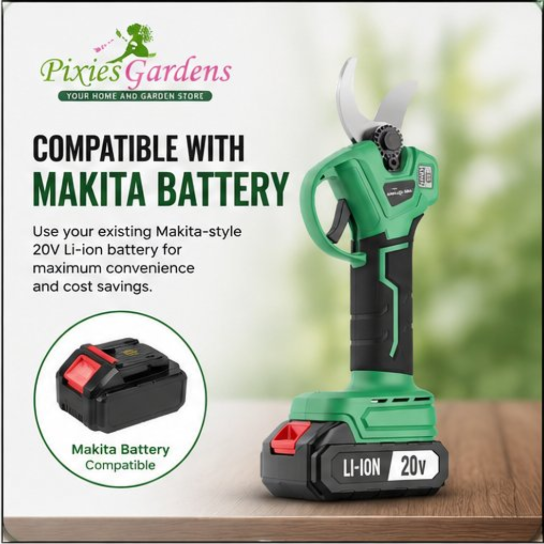 20V Cordless Electric Pruner - Brushless Battery Powered Pruning Shears for Tree Branches &amp; Garden Trimming