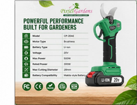 20V Cordless Electric Pruner - Brushless Battery Powered Pruning Shears for Tree Branches & Garden Trimming