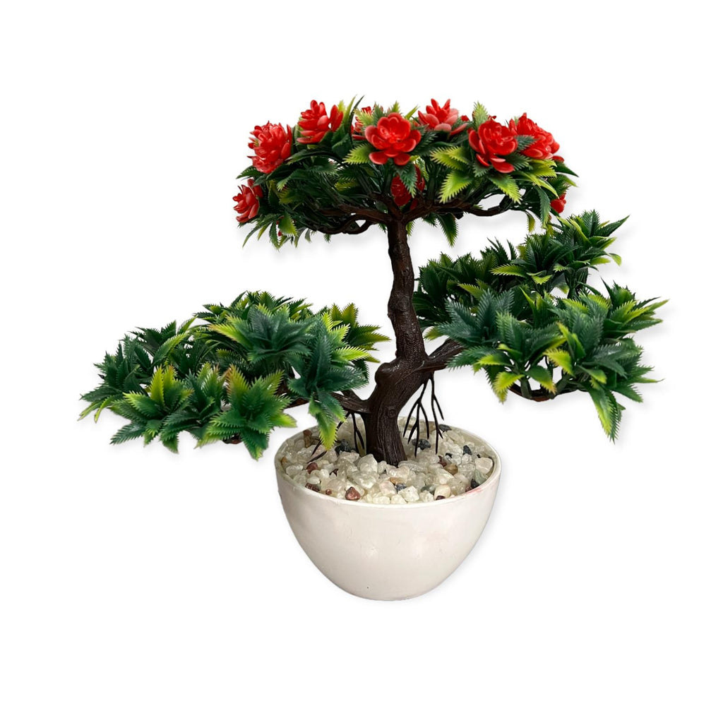 Stunning Bonsai with Different Colored Flowers ( Artificial)
