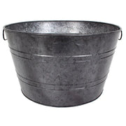 Galvanized Round Tub Planter