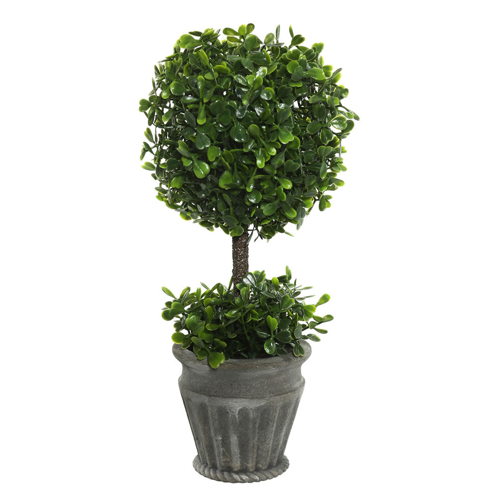 Artificial Topiary : Boxwood topiary in container - From World Famous Vickerman Products