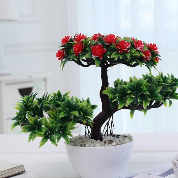 Gorgeous Bonsai with Very Attractive Pot -Excellent Gift.. Looks Almost Real, Without The Hassle of Maintenance and Dying (Artificial Plant)